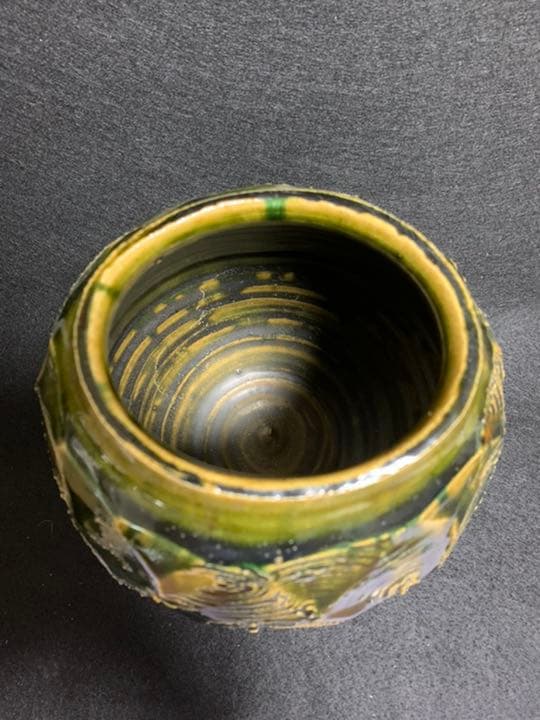 中島卓　織部　花器