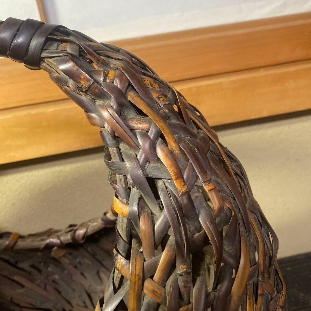 竹製 丸型花生　 中型