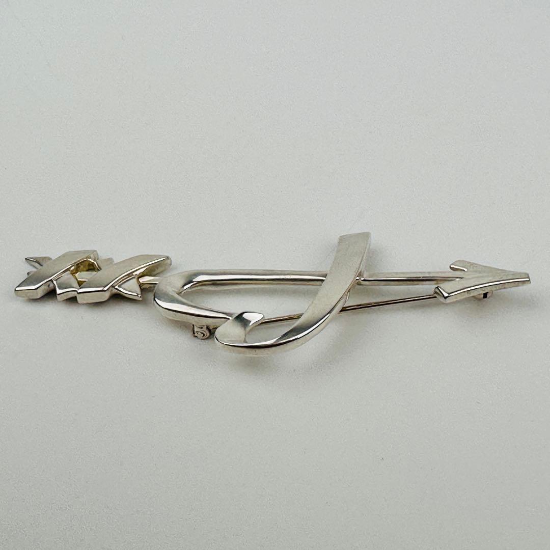 美品　ティファニー　ハートと矢のブローチ　ラヴィングハートアロー　シルバー925
