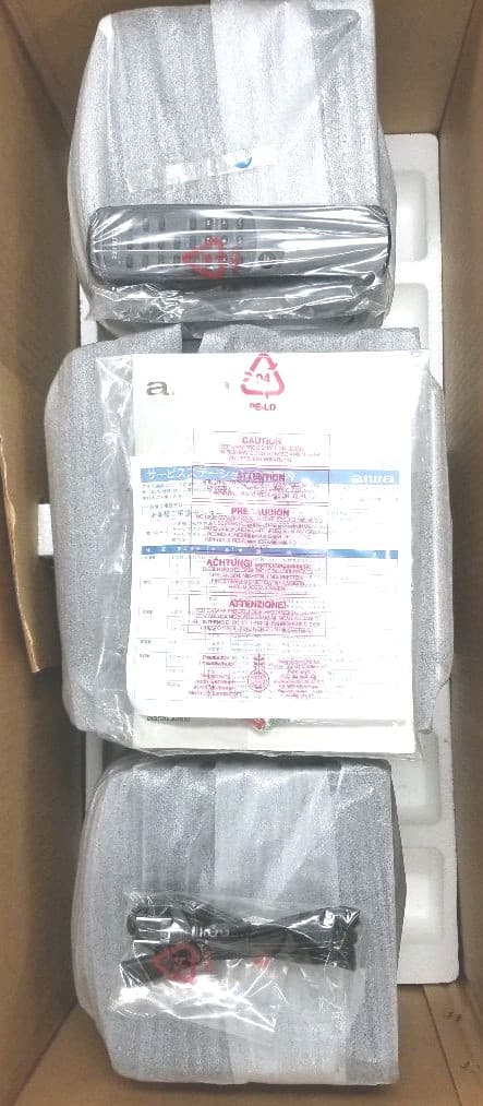 aiwa CD&カセットデッキ(未使用品) & 石原裕次郎 カセットテープ