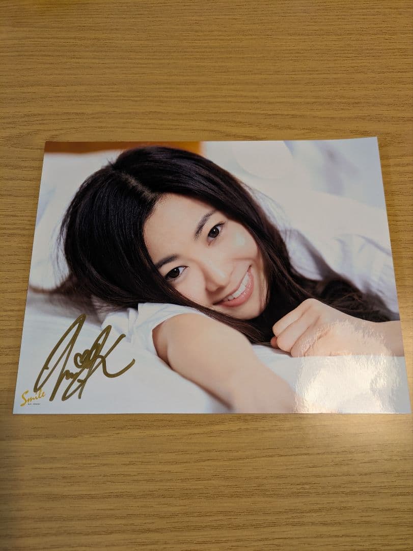 値下げ　倉木麻衣　Smile 直筆サイン入りブロマイド