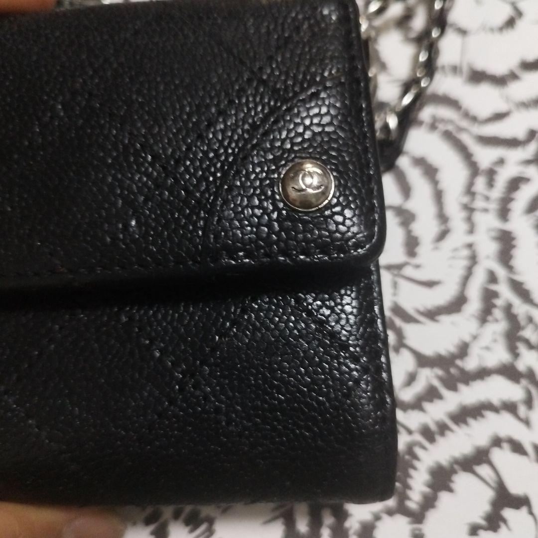 CHANEL マトラッセ　ダブルホック折り財布♥
