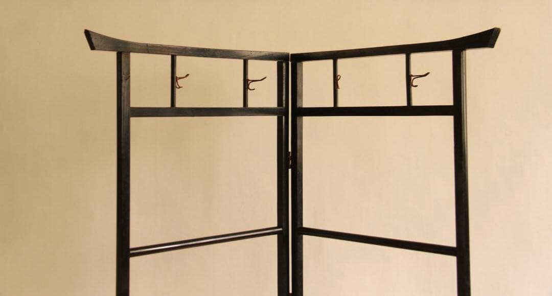 パーテーション　木製　衝立　衣桁　古道具　アンティーク　レトロ