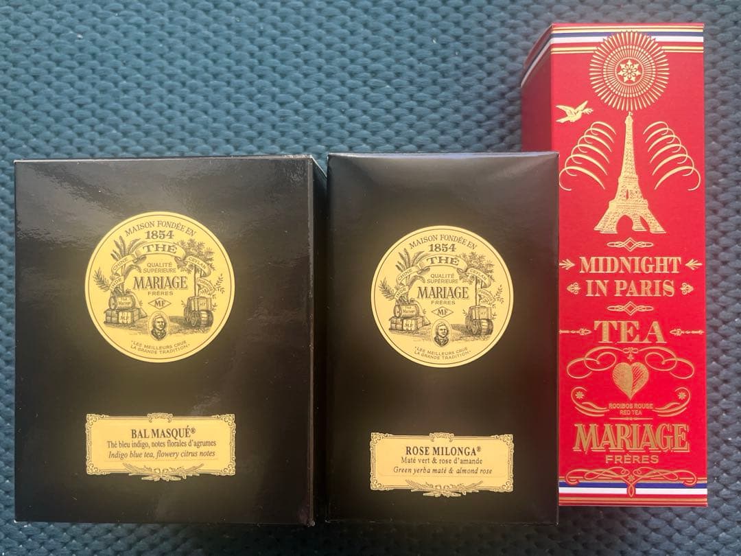 マリアージュフレール バルマスケ＊ローズミロンガ＊ミッドナイトインパリ