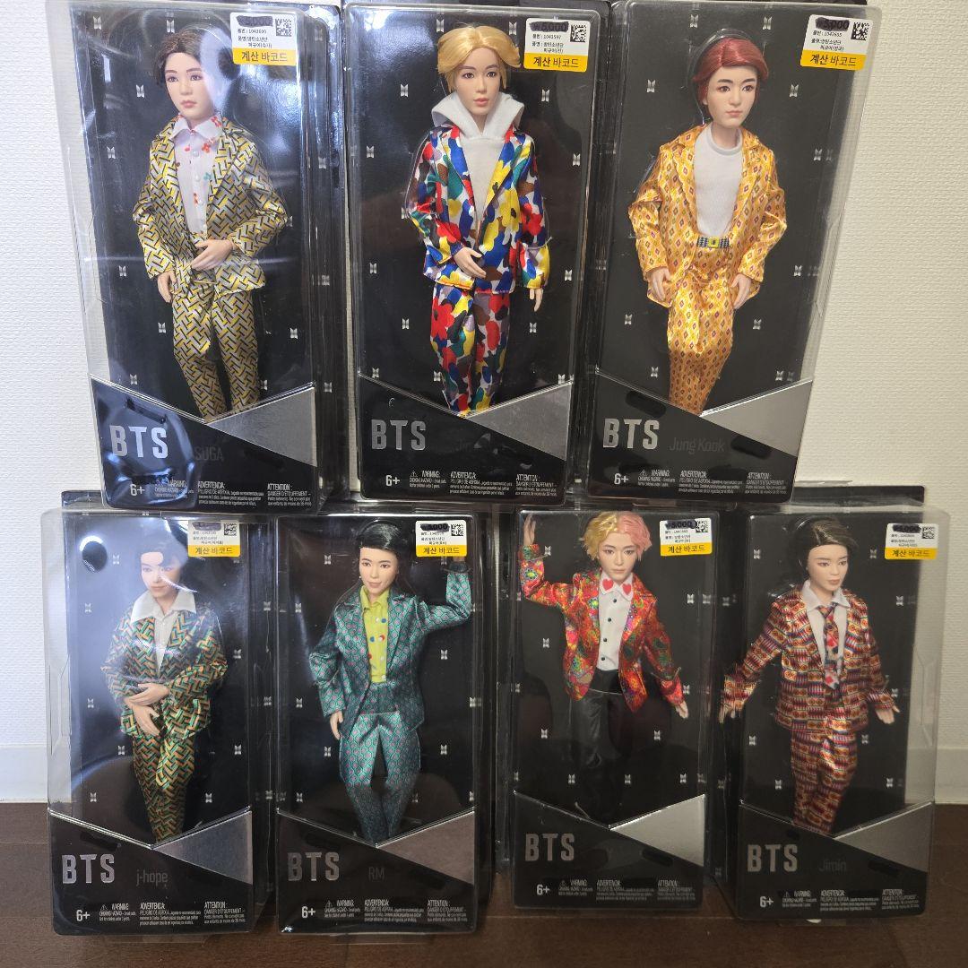 BTS 人形 ドール 韓国 ダイソー DAISO マテル 7体
