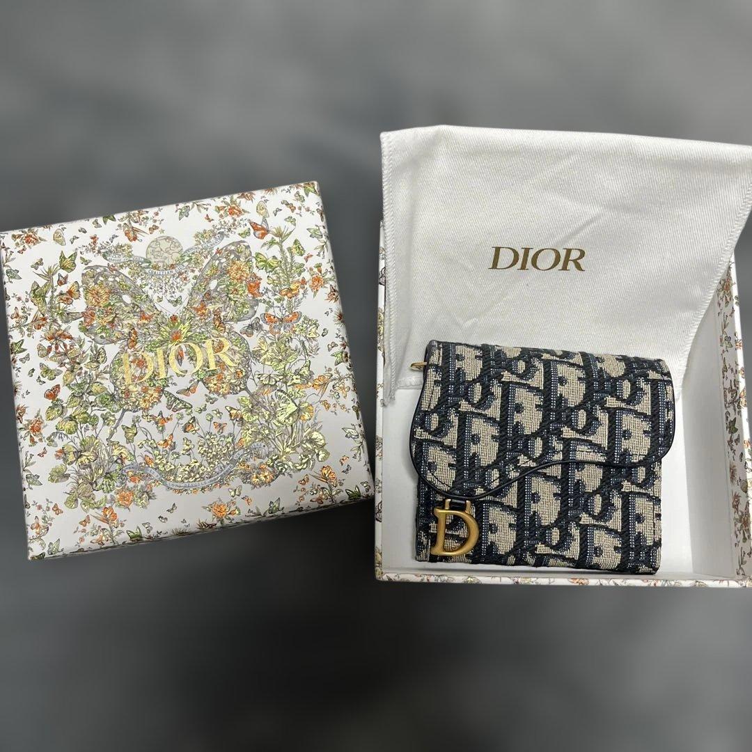 Christian Dior saddle wallet ディオール　折り財布