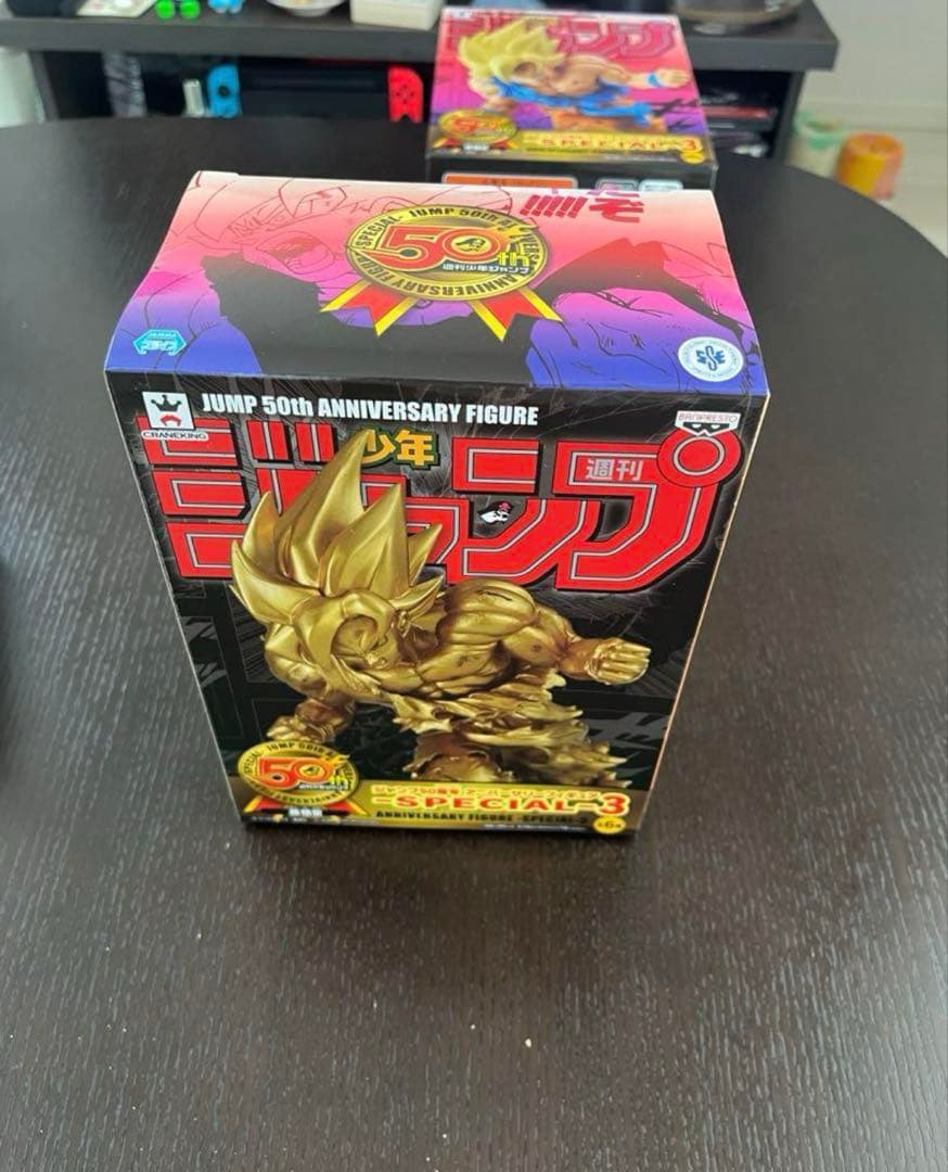 ★鳴神★ ジャンプ50周年 アニバーサリー　フィギュア 孫悟空 ゴールド