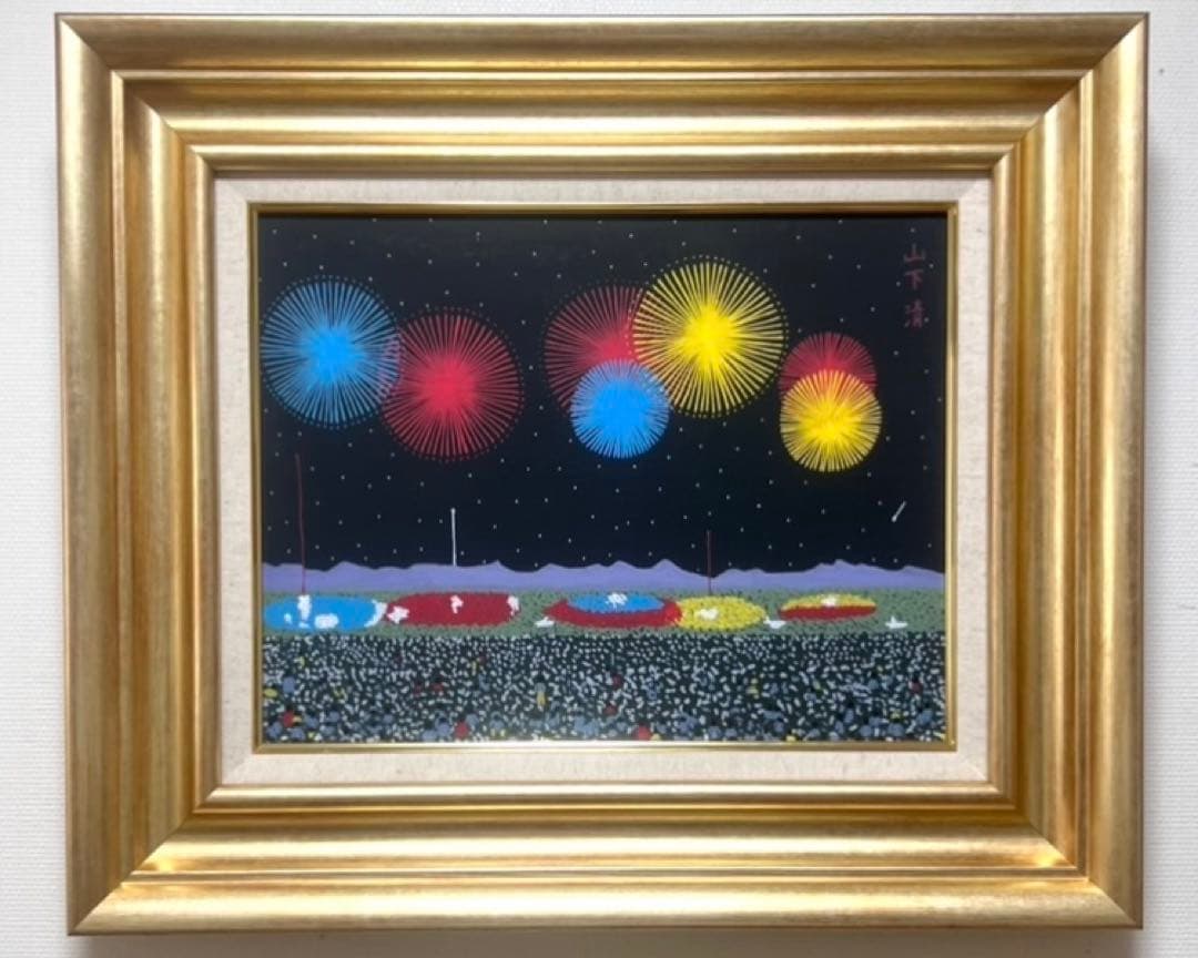 【F6号】ベルナール ビュッフェ（1986）手描き/表裏サイン有り/油彩/額縁