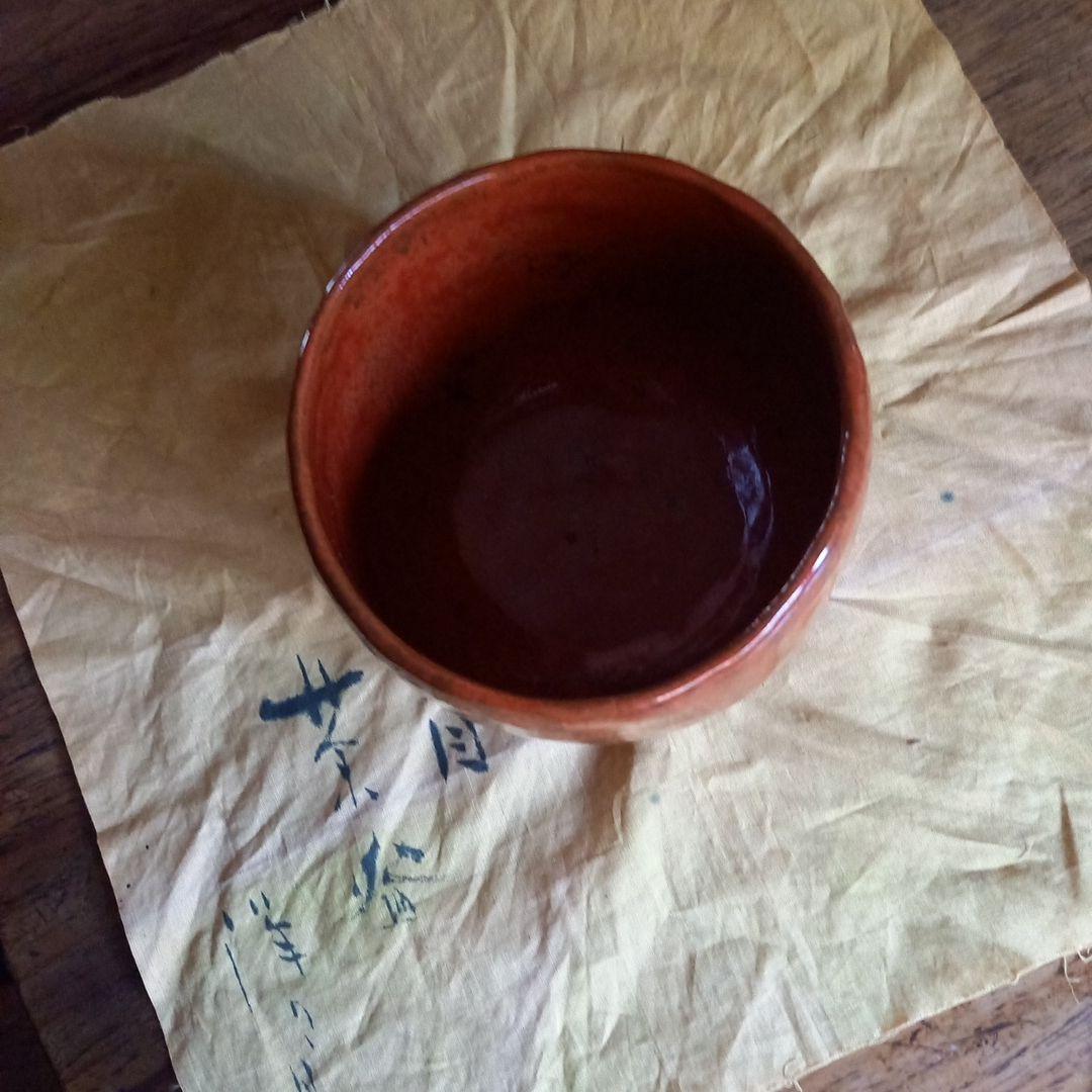 骨董　柿天目　抹茶茶碗