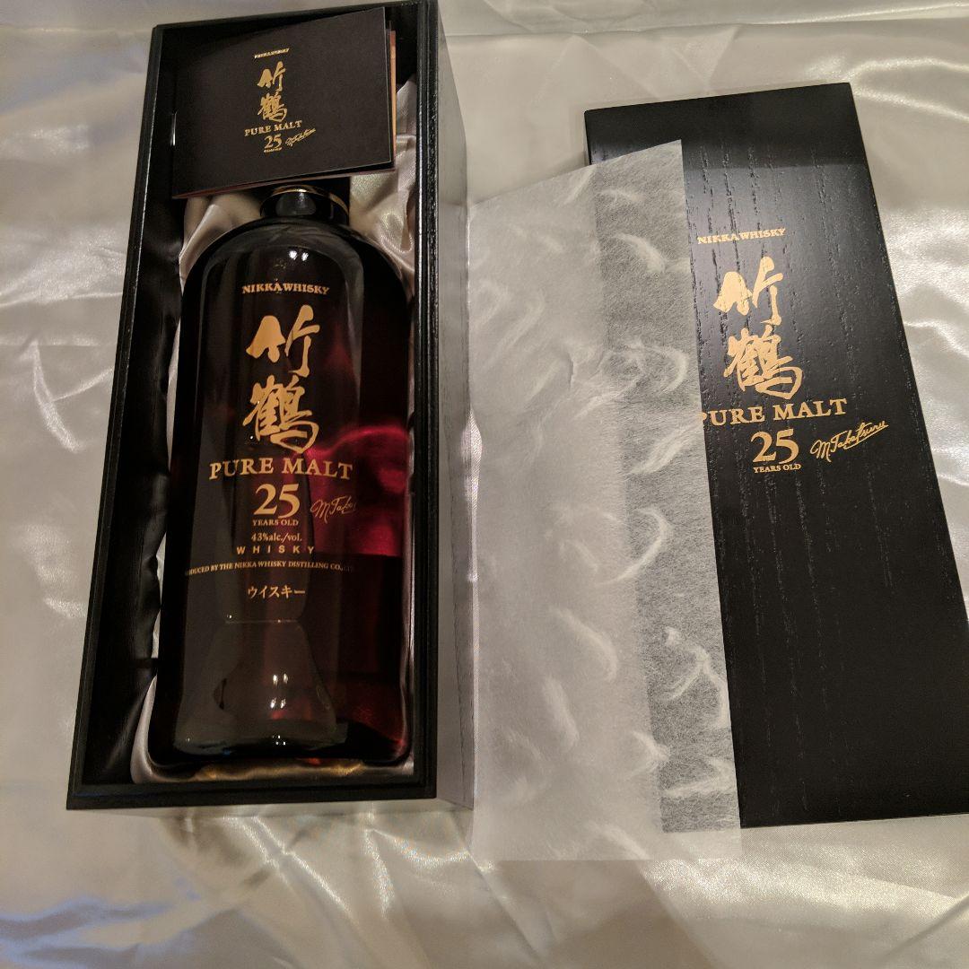 竹鶴２５年７００ｍｌ新品、ニッカウイスキー２０年原酒５００ｍｌ新品未開封箱