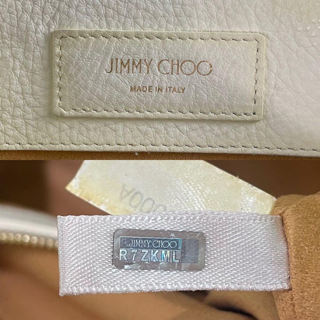 ✨美品✨ジミーチュウ　ライリー　ハンドバッグ　2way レザー　アイボリー