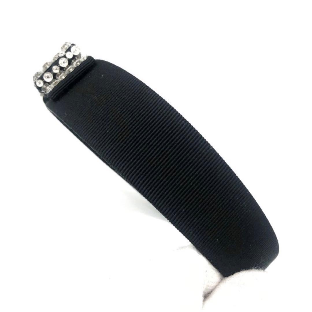 未使用級✨フェラガモ カチューシャ　ヴァラリボン　ビジュー ブラック