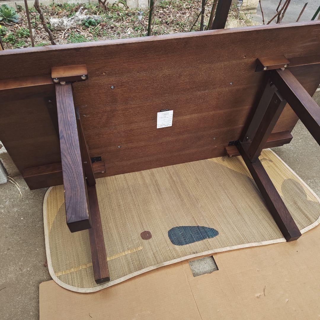 昭和レトロ　カリモク　高級ロー&ハイテーブル　切り替え式　ちゃぶ台　送料込