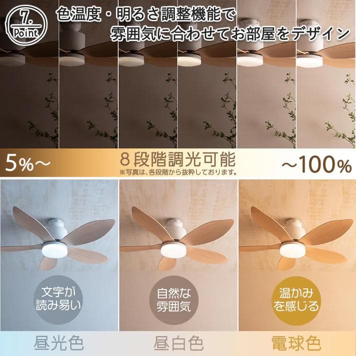 【未使用】シーリングファンライト VENTOTA Folia フォリア
