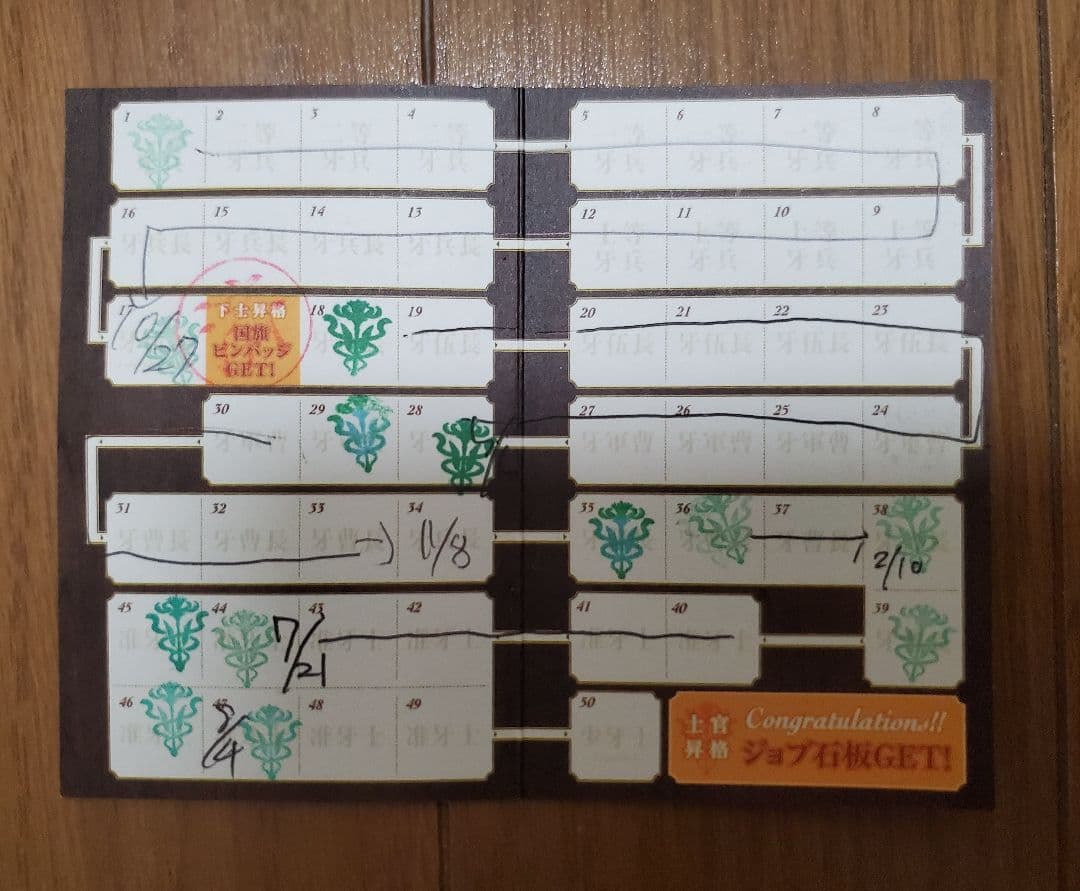 ファイナルファンタジー エオルゼアカフェ スタンプカード 2枚セット