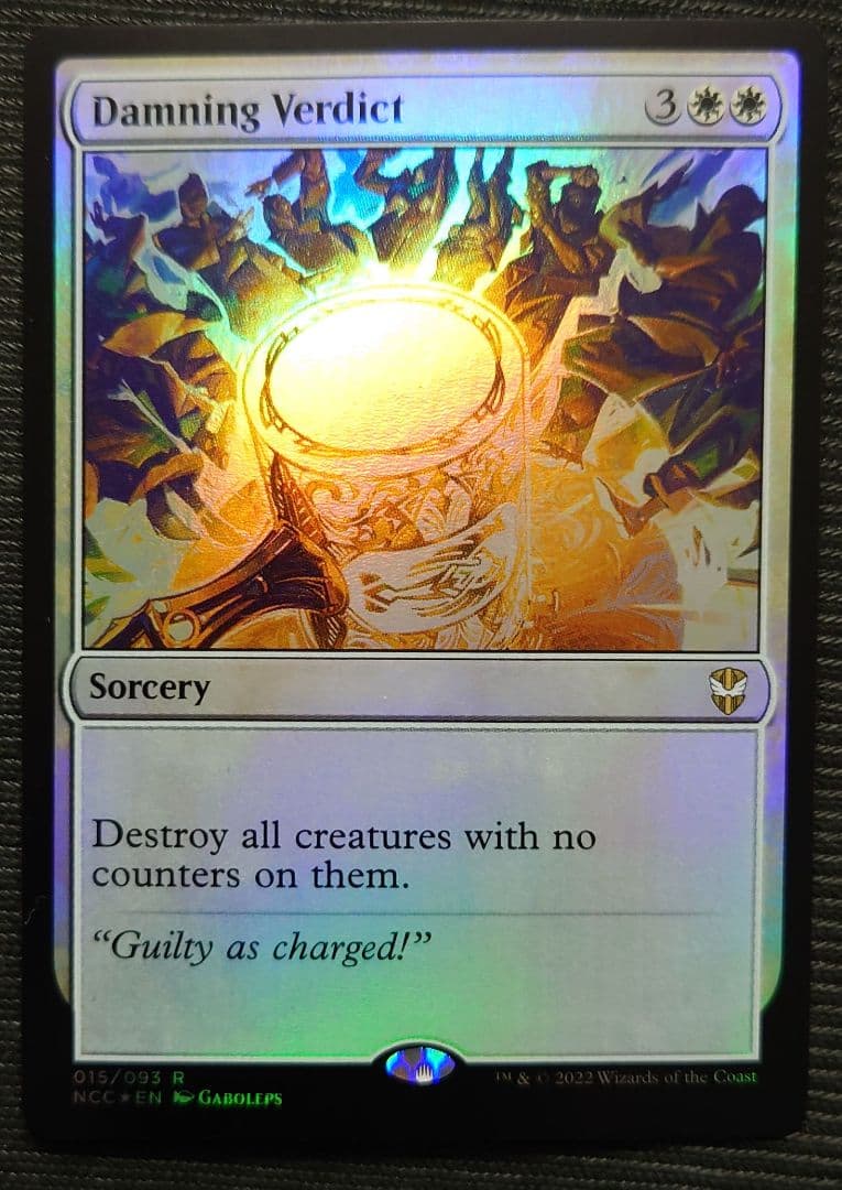 mtg 有罪判決 統率者箔押しプロモ foil 英語版 ncc edh