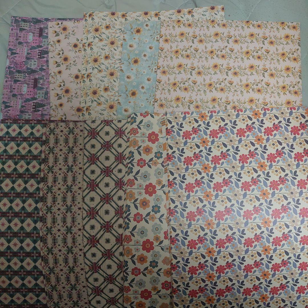 デザインペーパーA4サイズまとめ売り1200枚以上。