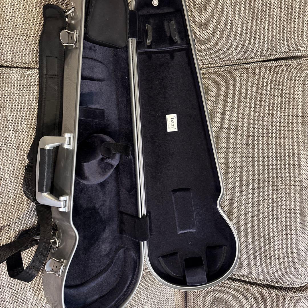 bam バイオリンケース 黒　カバーセット