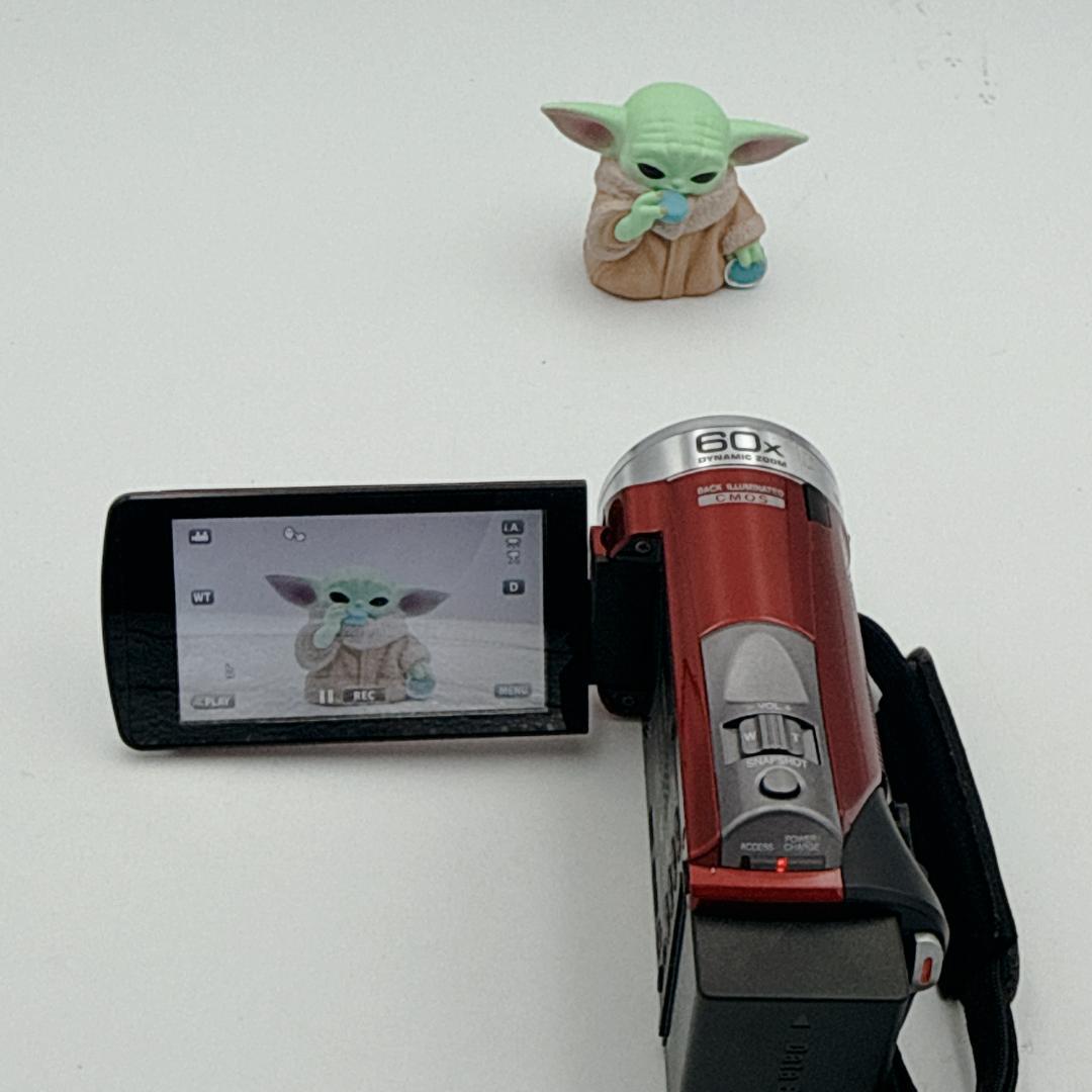 【美品】JVC Everio ビデオカメラ GZ-HM155-R レッド