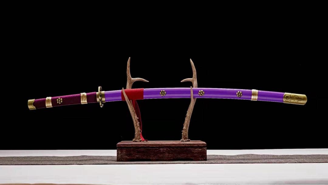 ワンピースシリーズ紫閻魔 模造刀 居合刀 武士道 ロールプレイ 手鍛造打