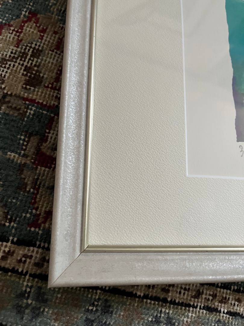 新品額　限定　大きめ64×48 ジニー・キム　版画　直筆サイン　NO. 証明書