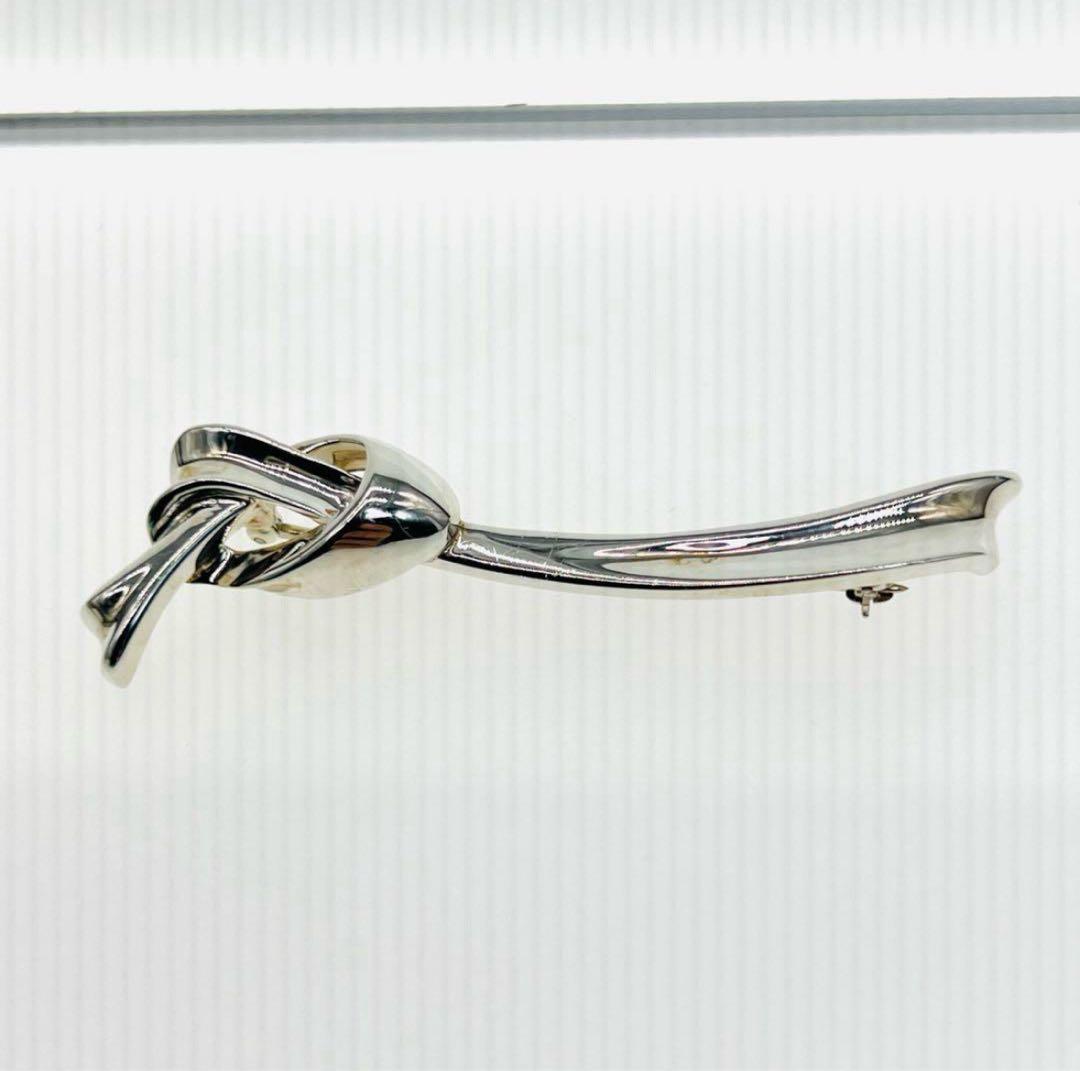 c*n様 希少 ティファニー ブローチ リボン リボンモチーフ ノット シルバー