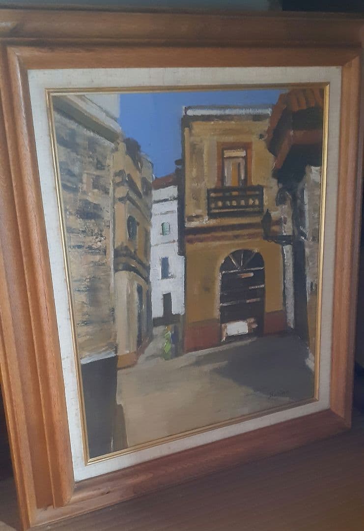 セビリヤ風景　F8　市村一　創造美術会