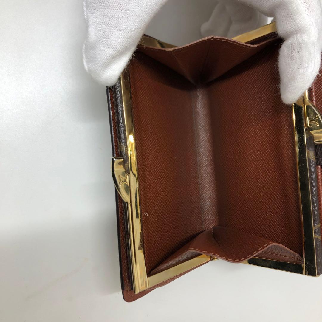 ルイ ヴィトン ポルト モネ ヴィエノワ がま口　モノグラム 折り財布