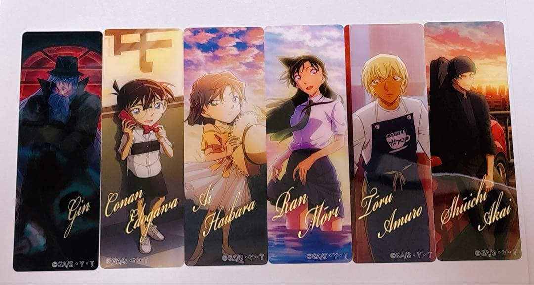 名探偵コナン　トムス黄昏時　購入特典箔押しクリアしおり コンプリートセット