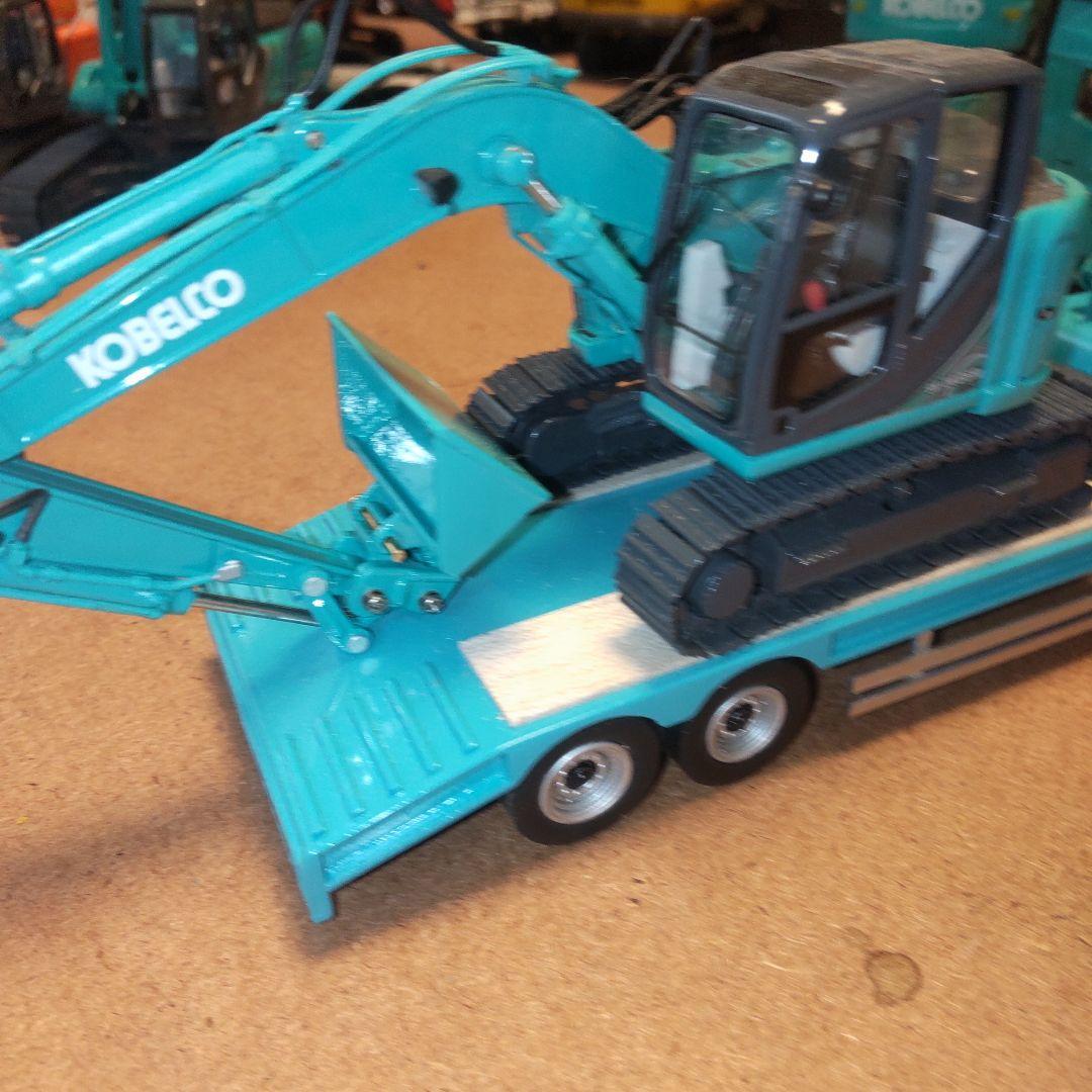 コベルコ建機　SK140SRLC クイックヒッチ法バケセット　1/50