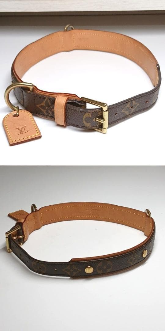 良品 ルイヴィトン 首輪 大型犬 コリエバクスターGM ドッグカラー 廃盤品