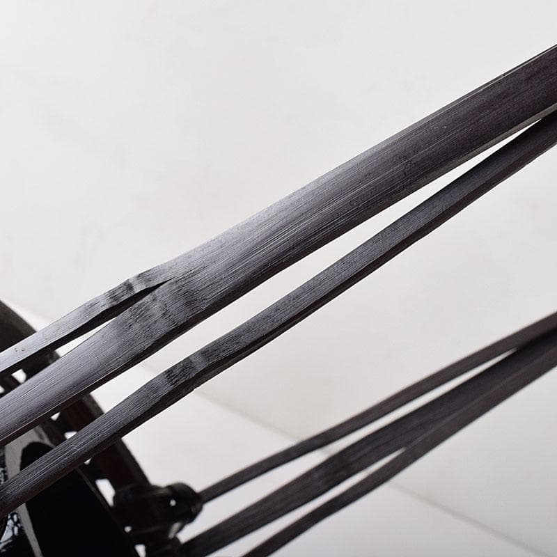 茶道具　伊藤賢一郎作　大和竹縄文花籠　共布共箱　V　R8712H