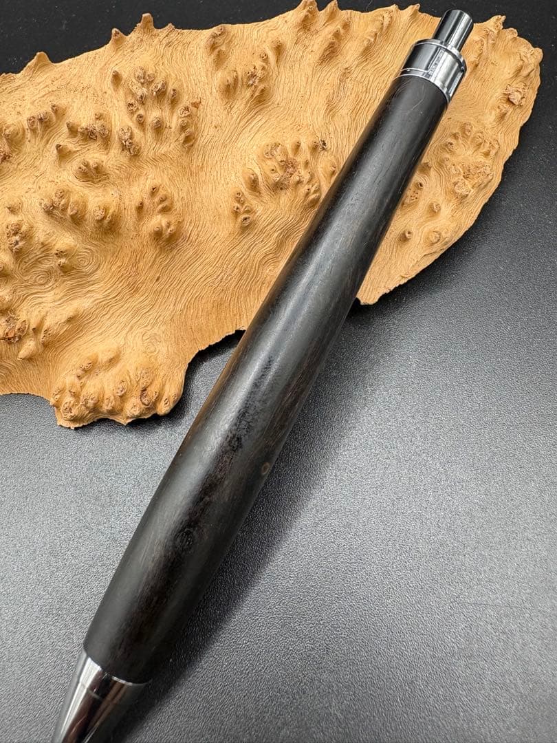 551バーズアイ　アフリカンブラックウッド　木軸シャーペン　ボールペン