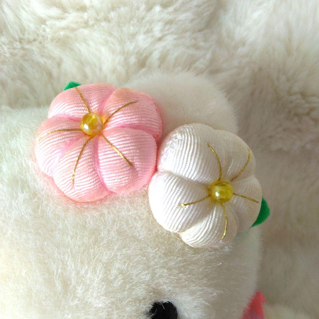 レトロ　当時物　ハローキティ　着物　ぬいぐるみ　サンリオ　ペットボトル入り巾着