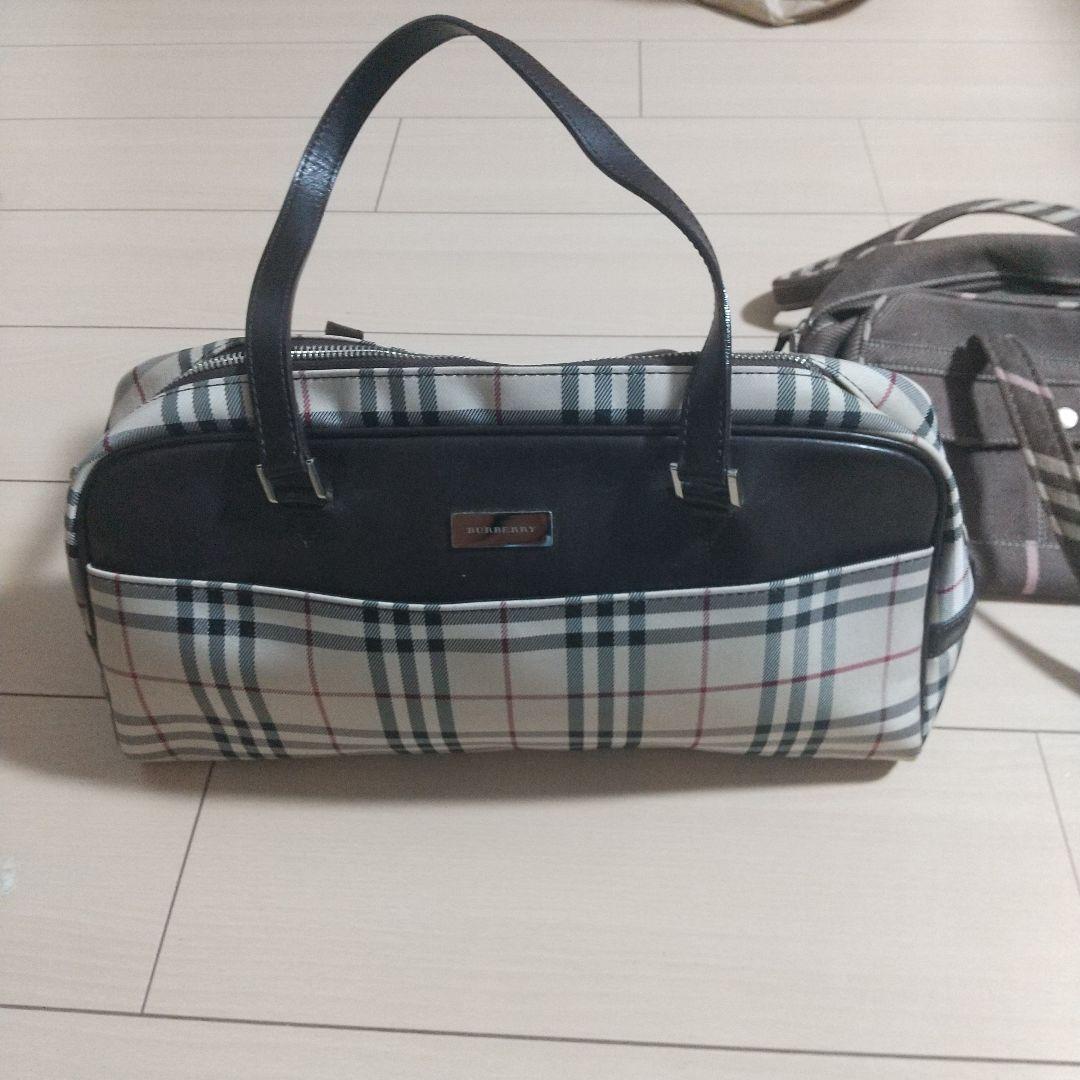 BURBERRY チェック柄 ハンドバッグ美品＋オマケ付き