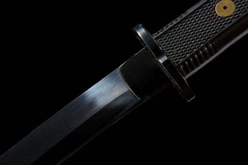戦術刀 ショート丈 古兵器 武具 刀装具 鍛造打 鋼刀 冷兵器 黒武者 武士道