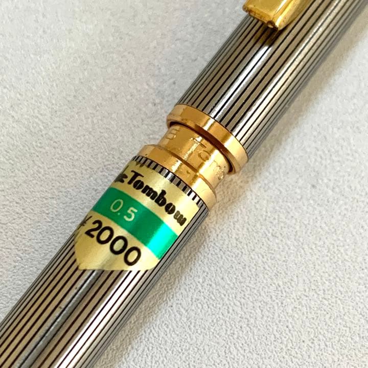 廃番 ヴィンテージ Tombow 名称不明 ノック式 蝕刻 シャープペンシル