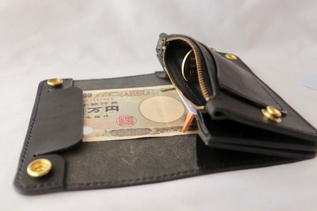 匿名　本革 栃木オイルブラックレザー ミニトラッカー　三室