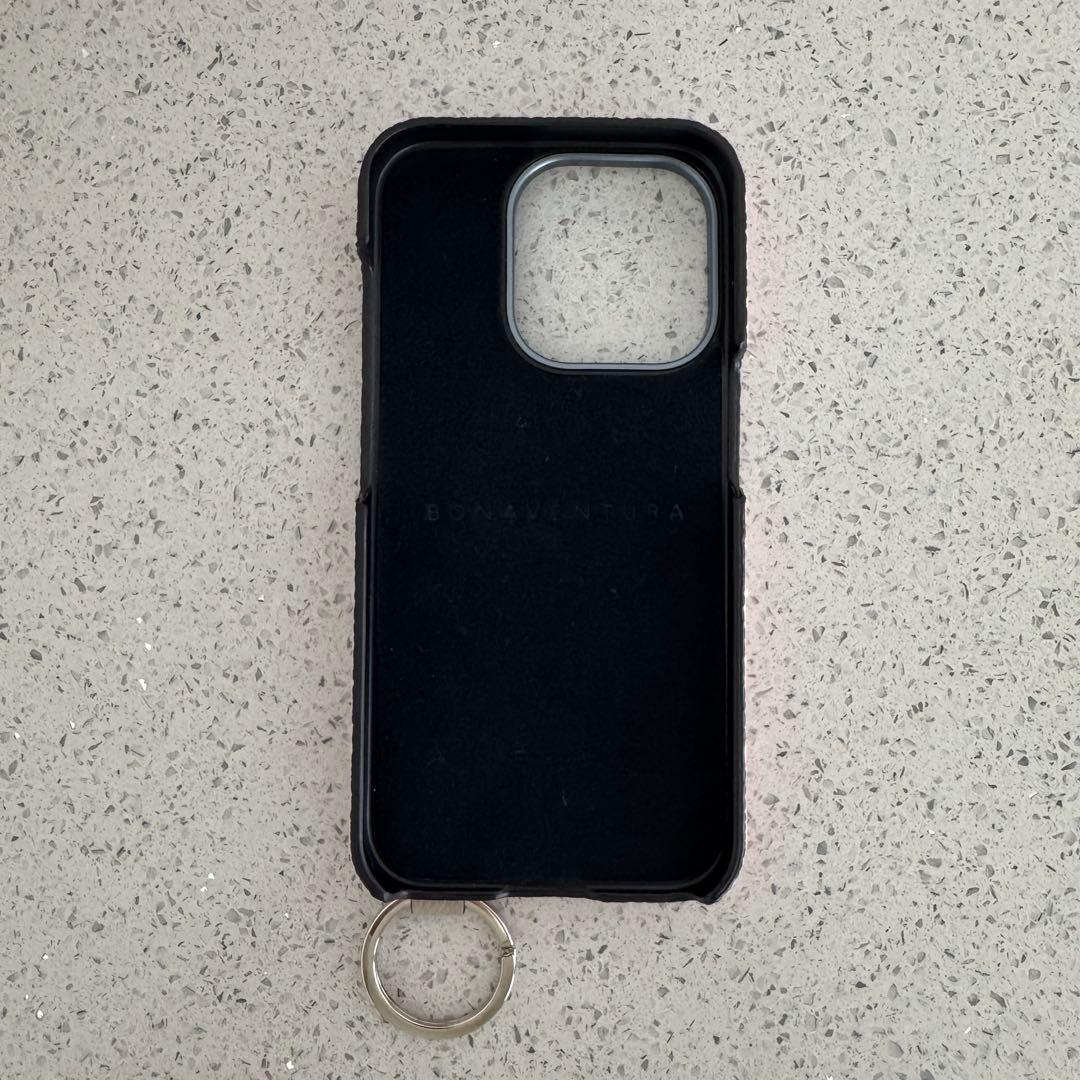 【美品】ボナベンチュラ　スマホケースiPhone15pro サクラピンク