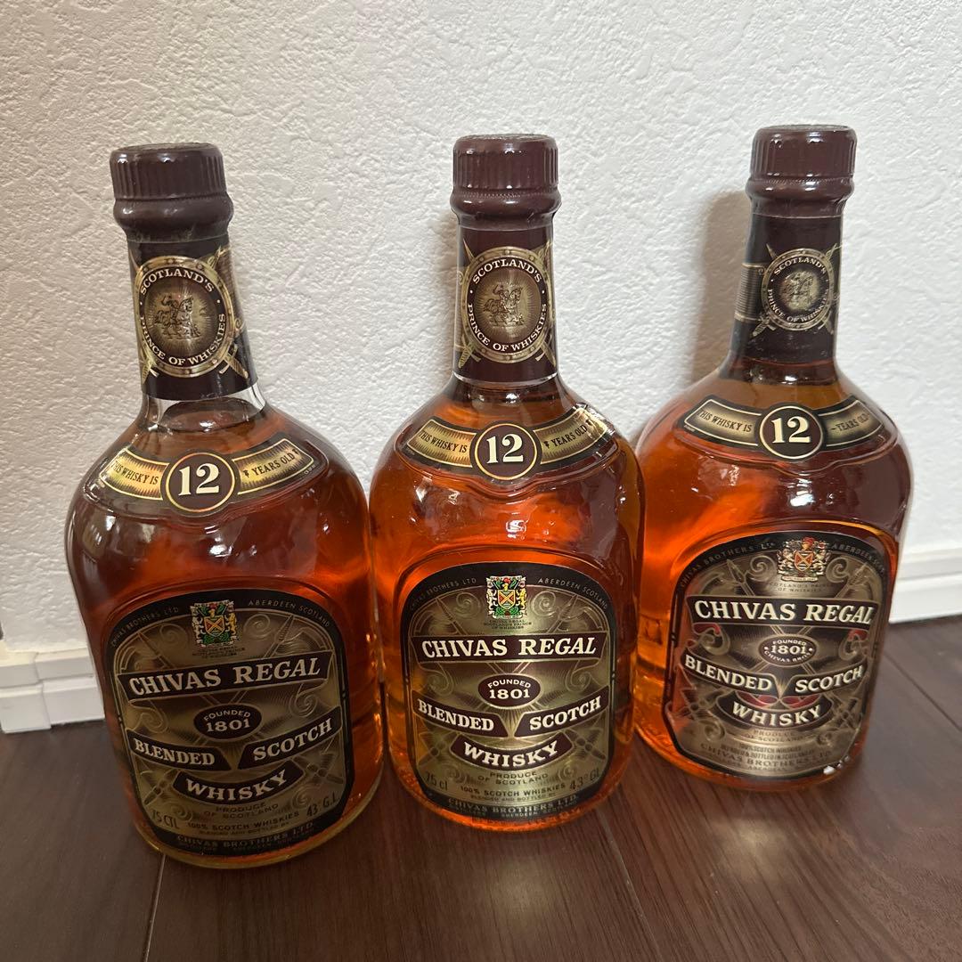 シーバスリーガル12年　3本セット　未開封