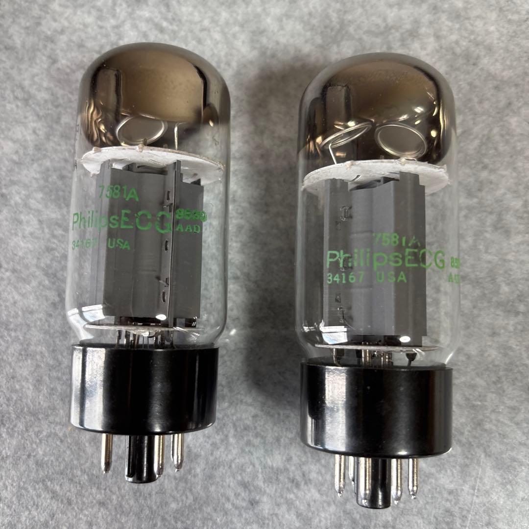 Philips ECG 7581A マッチドペア2本＋シーメンスECC83 1本