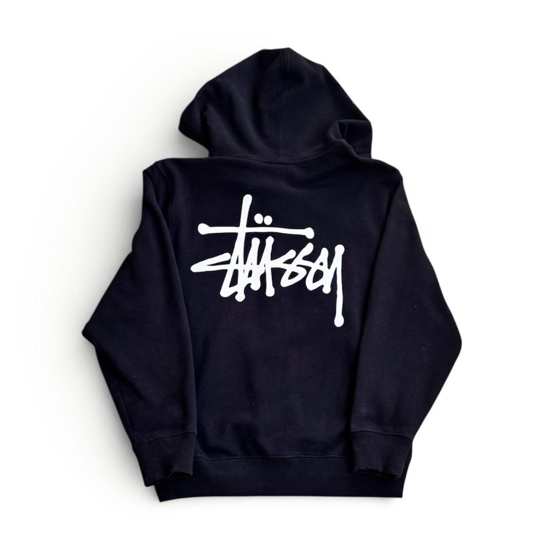【正規品】 stussy ジップパーカー　ブラック