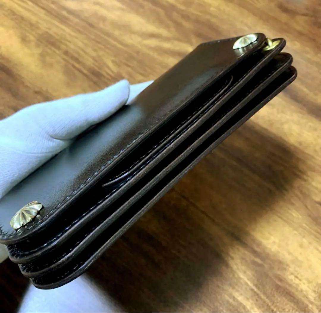 トラッカーウォレット　ホースハイド　ロング　handmade CLA001
