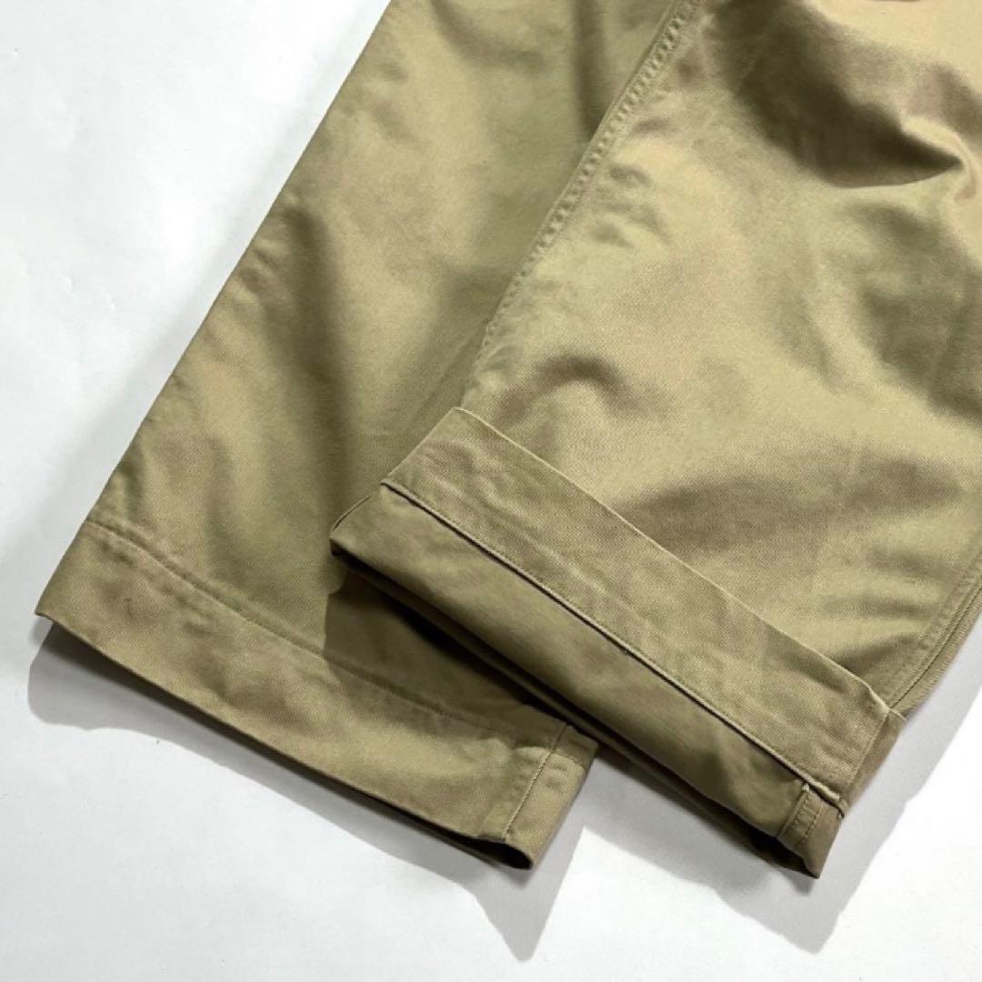 80s 90s USARMY チノパン W36L31 ベージュ M-41 両玉縁