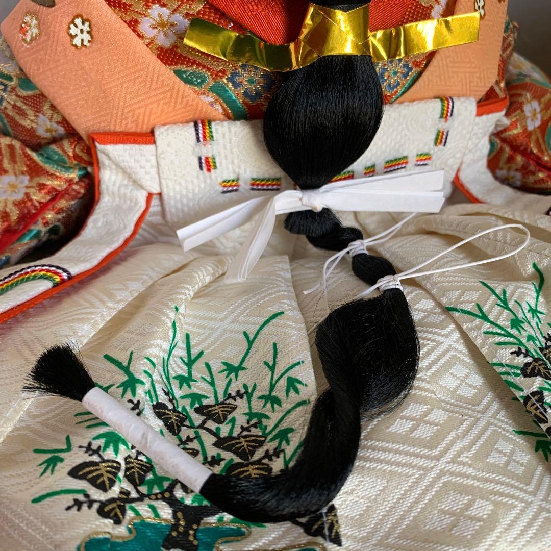 雛人形 親王台込み　伝統的な衣装 約30cm