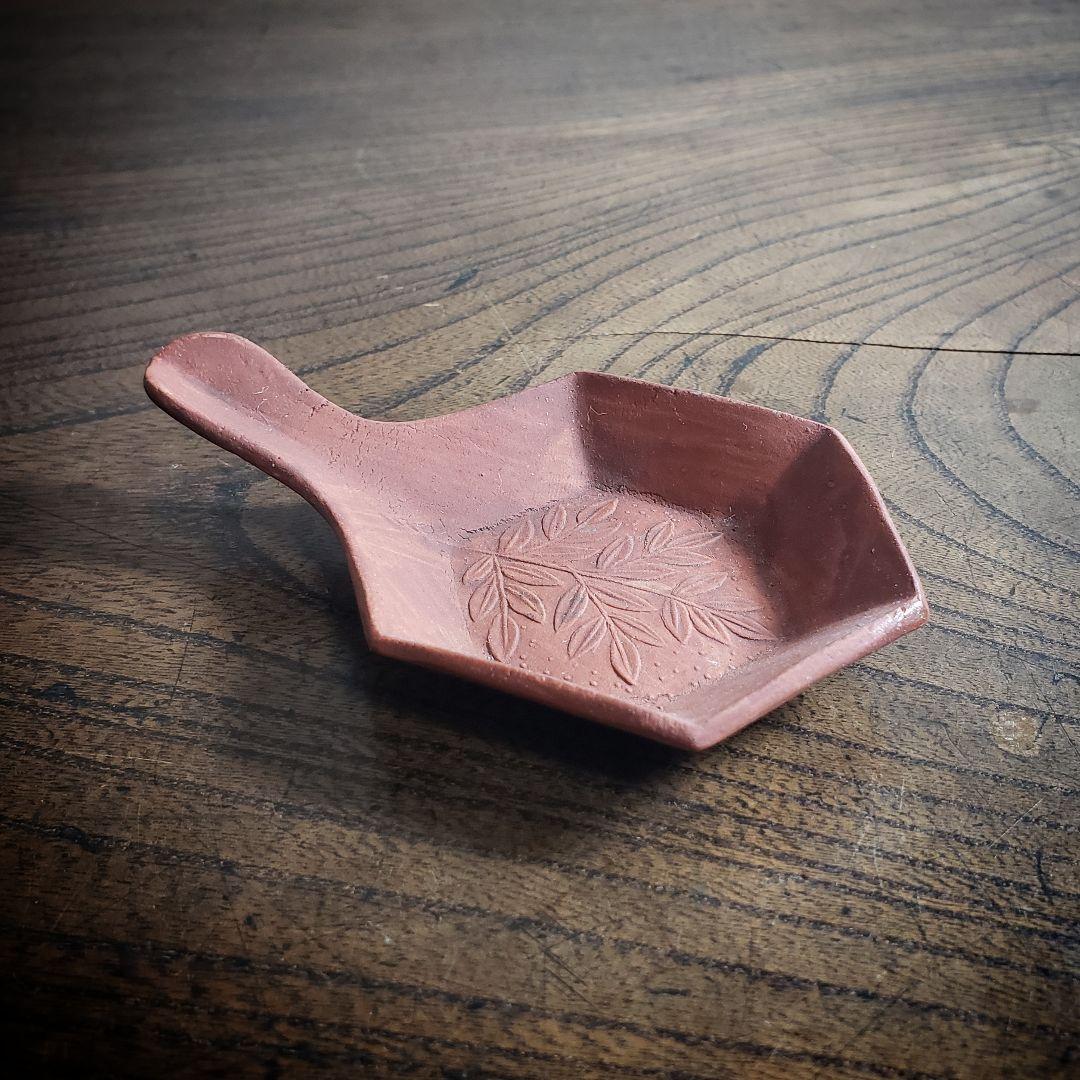 豆皿　備前　煎餅皿　江戸　明治　大正　変形豆皿　希少