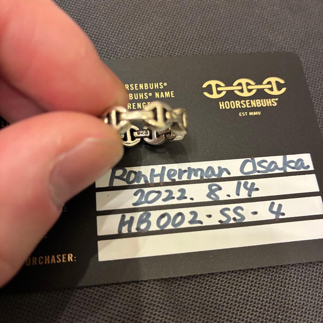 【HOORSENBUHS】ホーセンブース／トライリンク／ピンキーリング／指輪