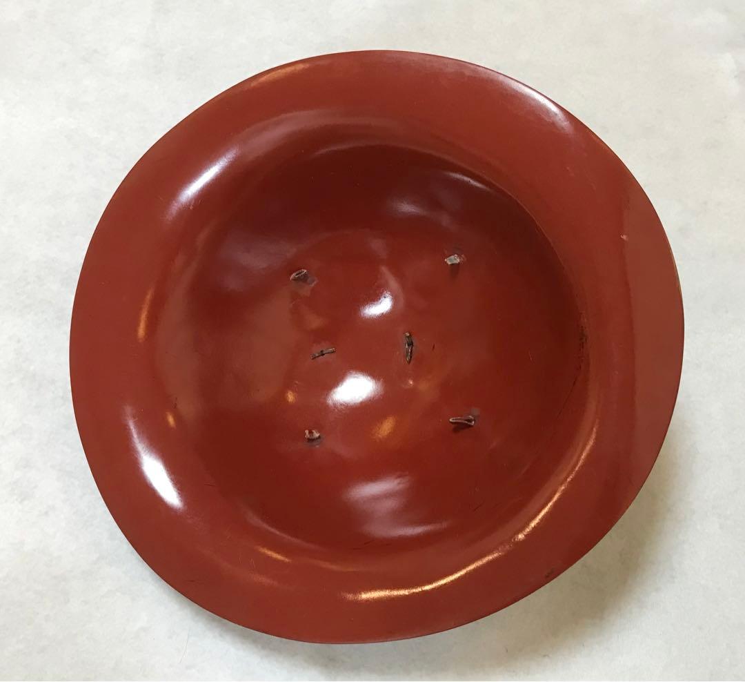 陣笠　丸に違い鷹の羽紋