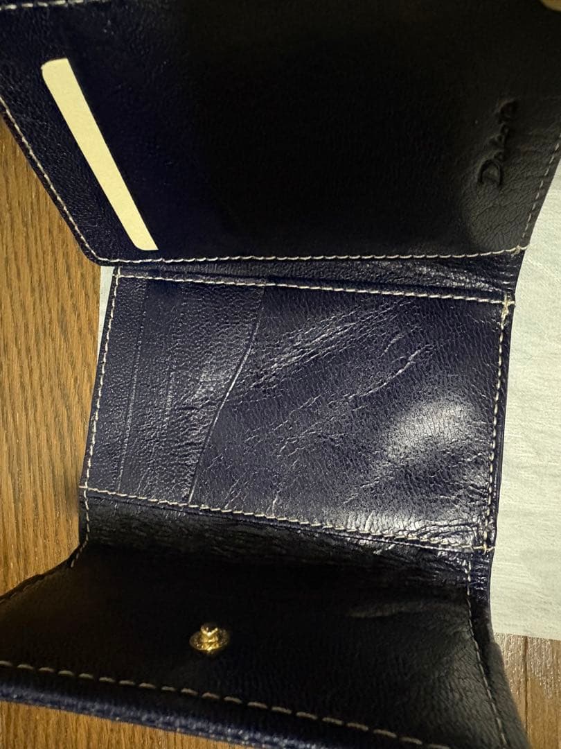 新春特価☆新品☆Dakota ダコタ　三つ折り財布　ネイビー　春財布