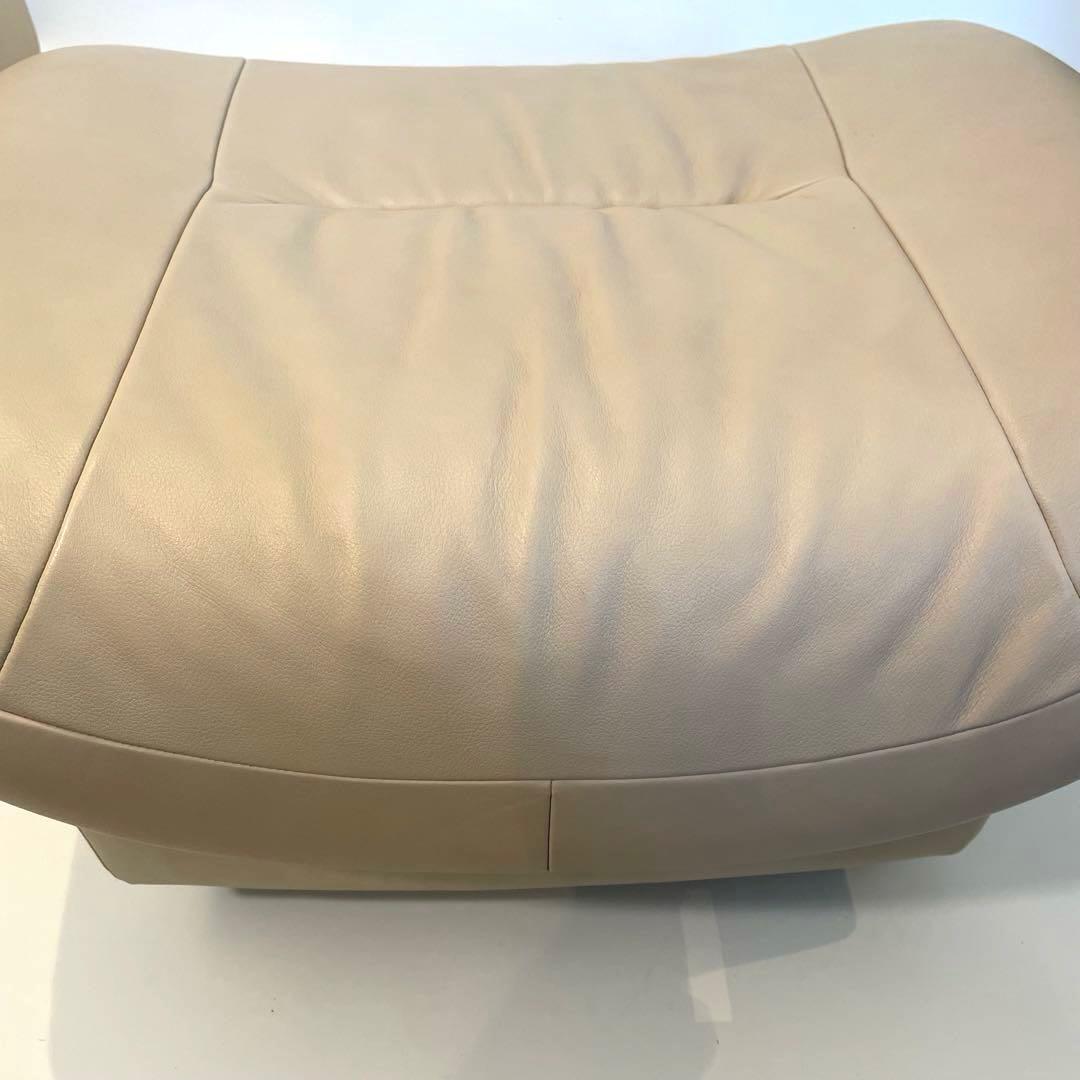 美品　karimoku/カリモク「ZT」シリーズ 本革オットマン　椅子